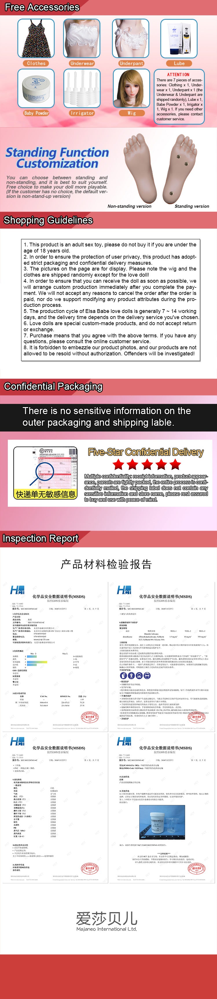 ElsaBabe 102cm ACG Doll Platinum Silicone Love Doll Adult Toy With Metal Skeleton, Suzumiya Oriyuki