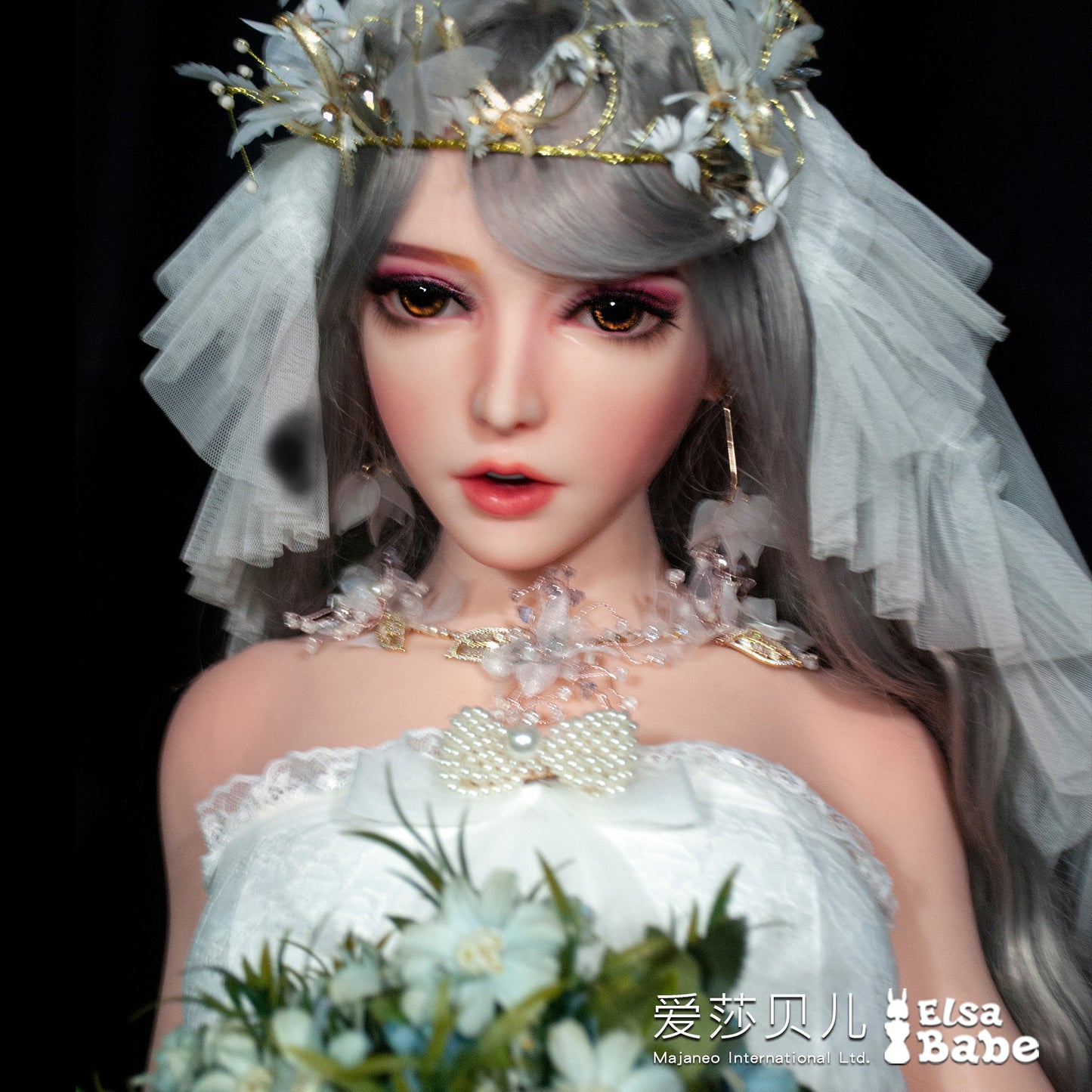 ElsaBabe 148 cm Anime-Puppe Platin-Silikon-Sexpuppe Erotisches Spielzeug mit Metallskelett, Furukawa Natsuki