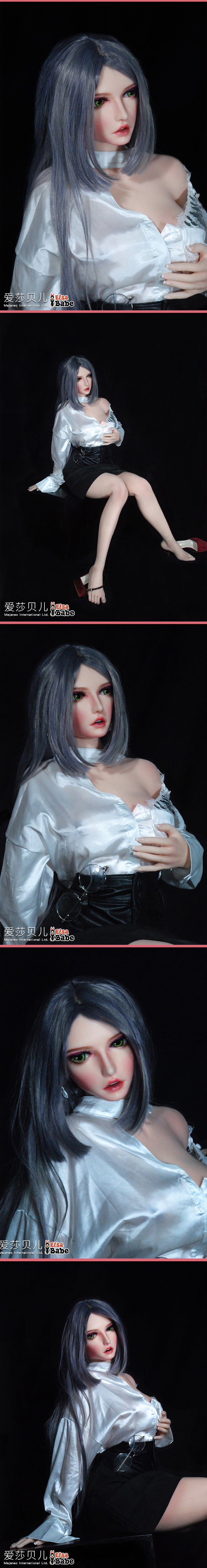 ElsaBabe 148 cm Anime-Puppe Platin-Silikon-Sexpuppe Erotisches Spielzeug mit Metallskelett, Furukawa Natsuki