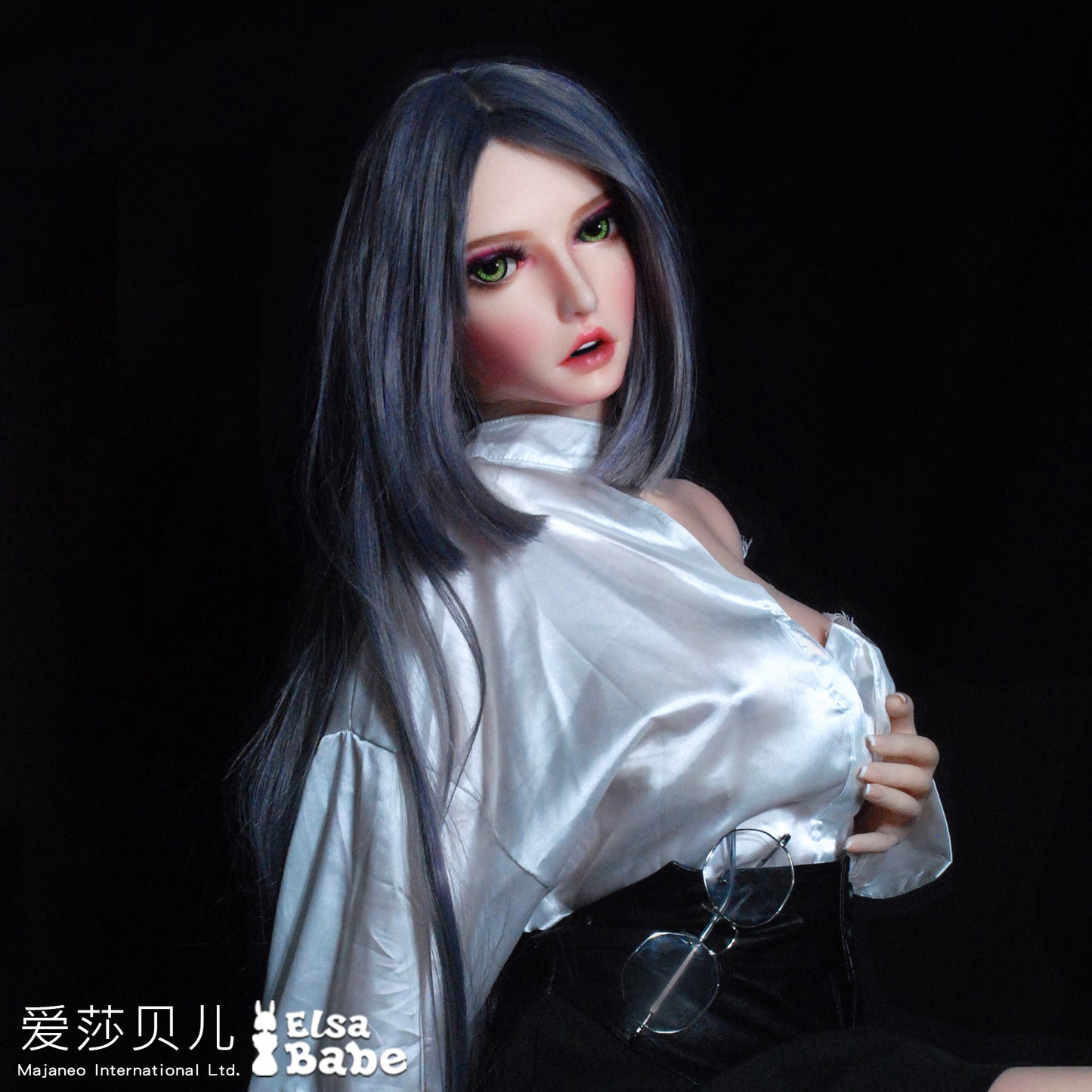 ElsaBabe 70cm Torso ACG Doll Platinum Silicone Love Doll Adult Toy With Metal Skeleton, Kurosawa Misa