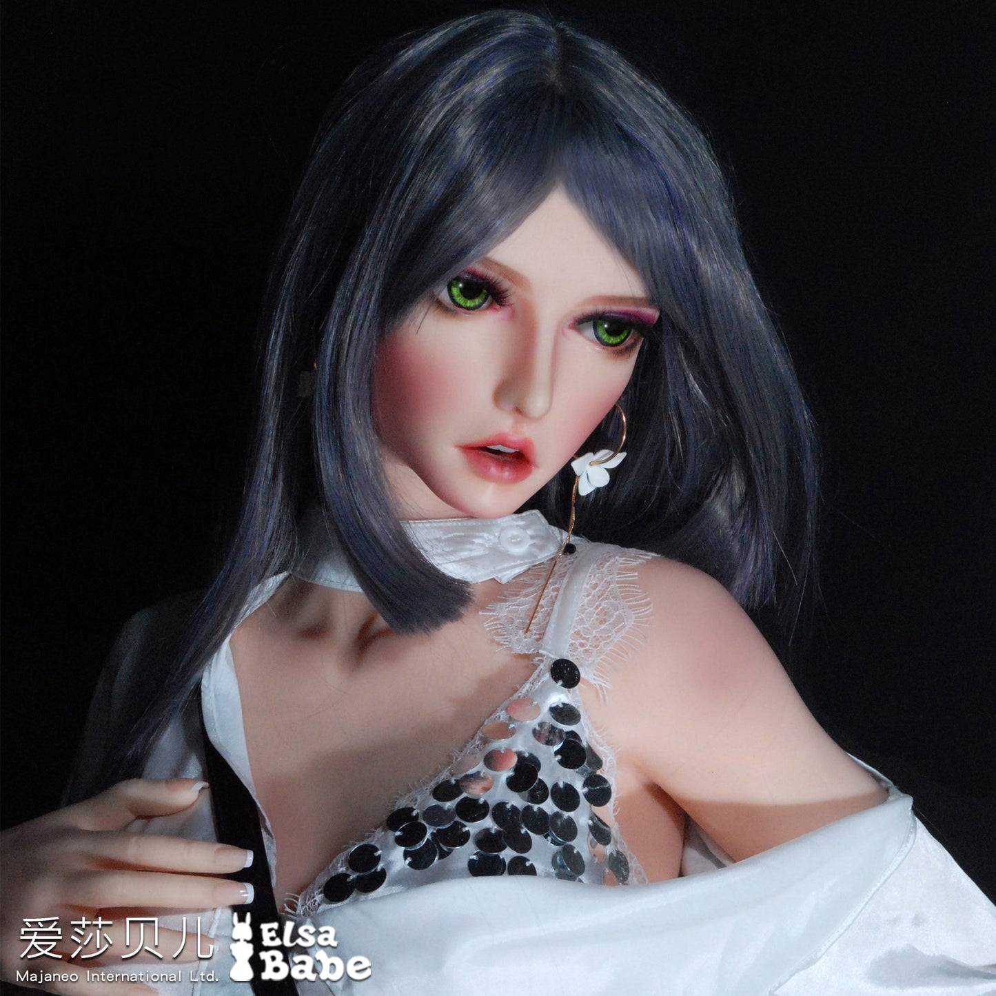 ElsaBabe 70cm Torso ACG Doll Platinum Silicone Love Doll Adult Toy With Metal Skeleton, Kurosawa Misa