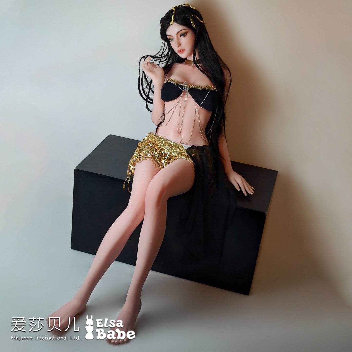 ElsaBabe 70cm Torso ACG Doll Platinum Silicone Love Doll Adult Toy With Metal Skeleton, Takigawa Senhime