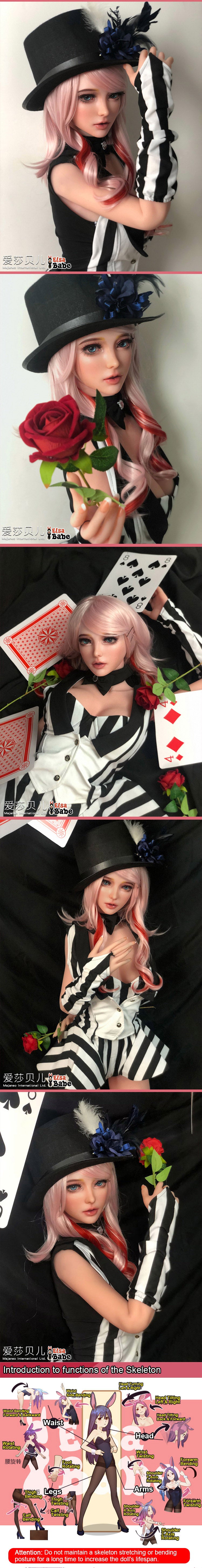 ElsaBabe 165cm Realistic ACG Doll Platinum Silicone Love Doll Adult Toy With Metal Skeleton, Yoshida Nozomi