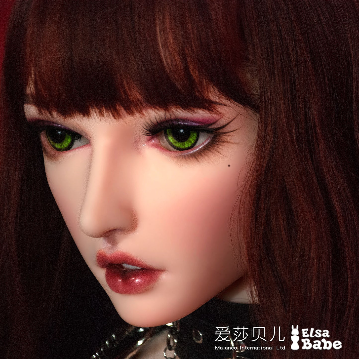 ElsaBabe ACG Doll Head Platinum Silicone Love Doll Heads Only, Kurosawa Yuuki