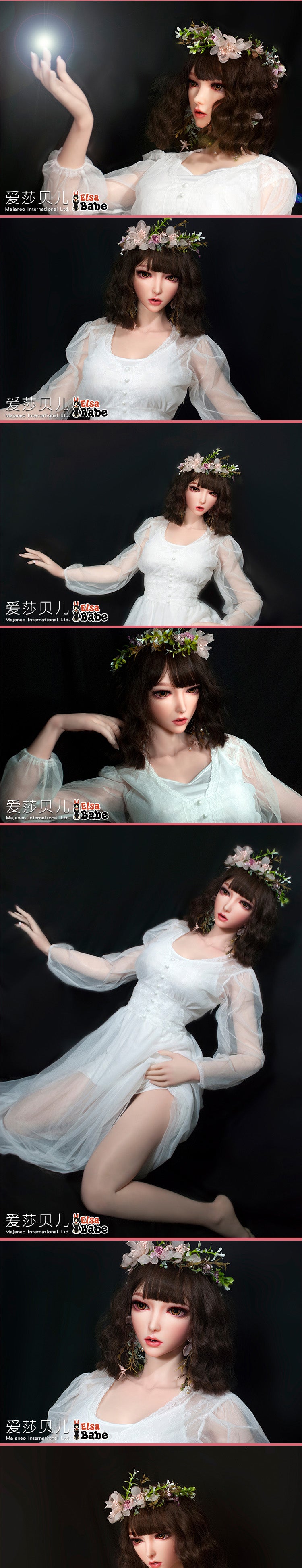 ElsaBabe 165cm Realistic ACG Doll Platinum Silicone Love Doll Adult Toy With Metal Skeleton, Hanyu Ruri
