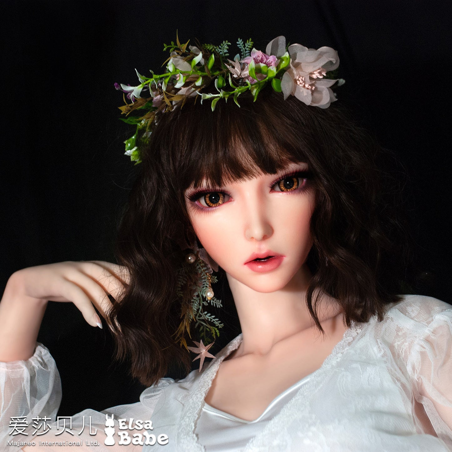 ElsaBabe ACG Doll Head Platinum Silicone Love Doll Heads Only, Hanyu Ruri