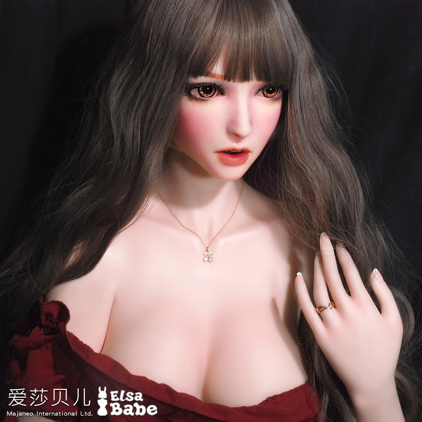 ElsaBabe 83cm Torso ACG Doll Platinum Silicone Love Doll Adult Toy With Metal Skeleton, Aoi Ran