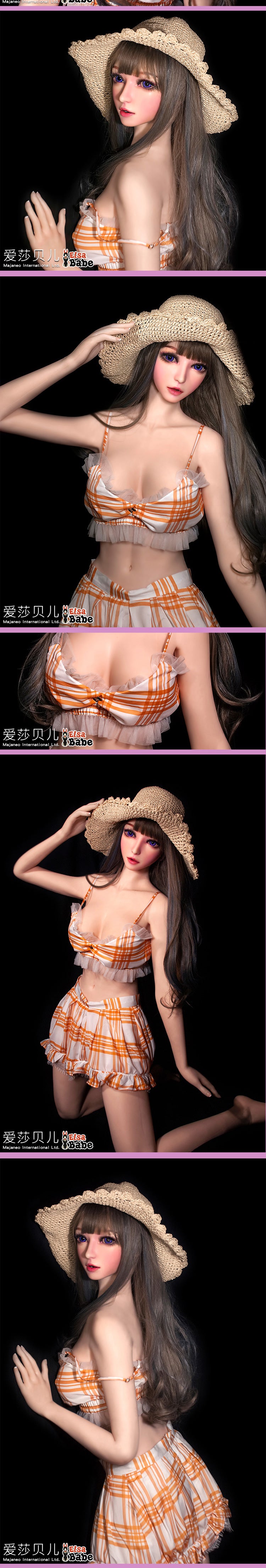 ElsaBabe 165cm Realistic ACG Doll Platinum Silicone Love Doll Adult Toy With Metal Skeleton, Chiba Hotaru