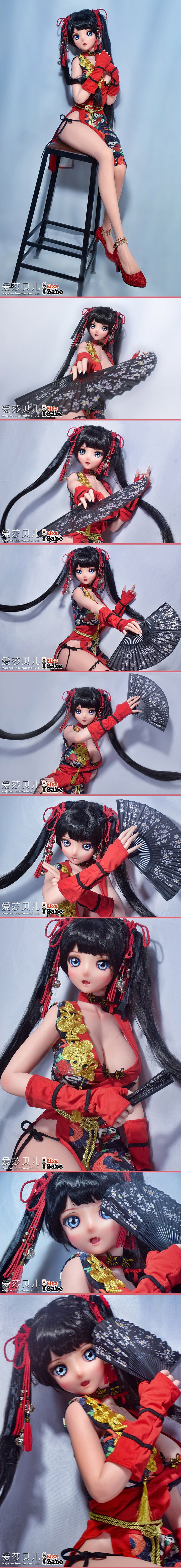 ElsaBabe 148cm Anime Doll Platinum Silicone Love Doll Adult Toy With Metal Skeleton, Kurai Chiaki