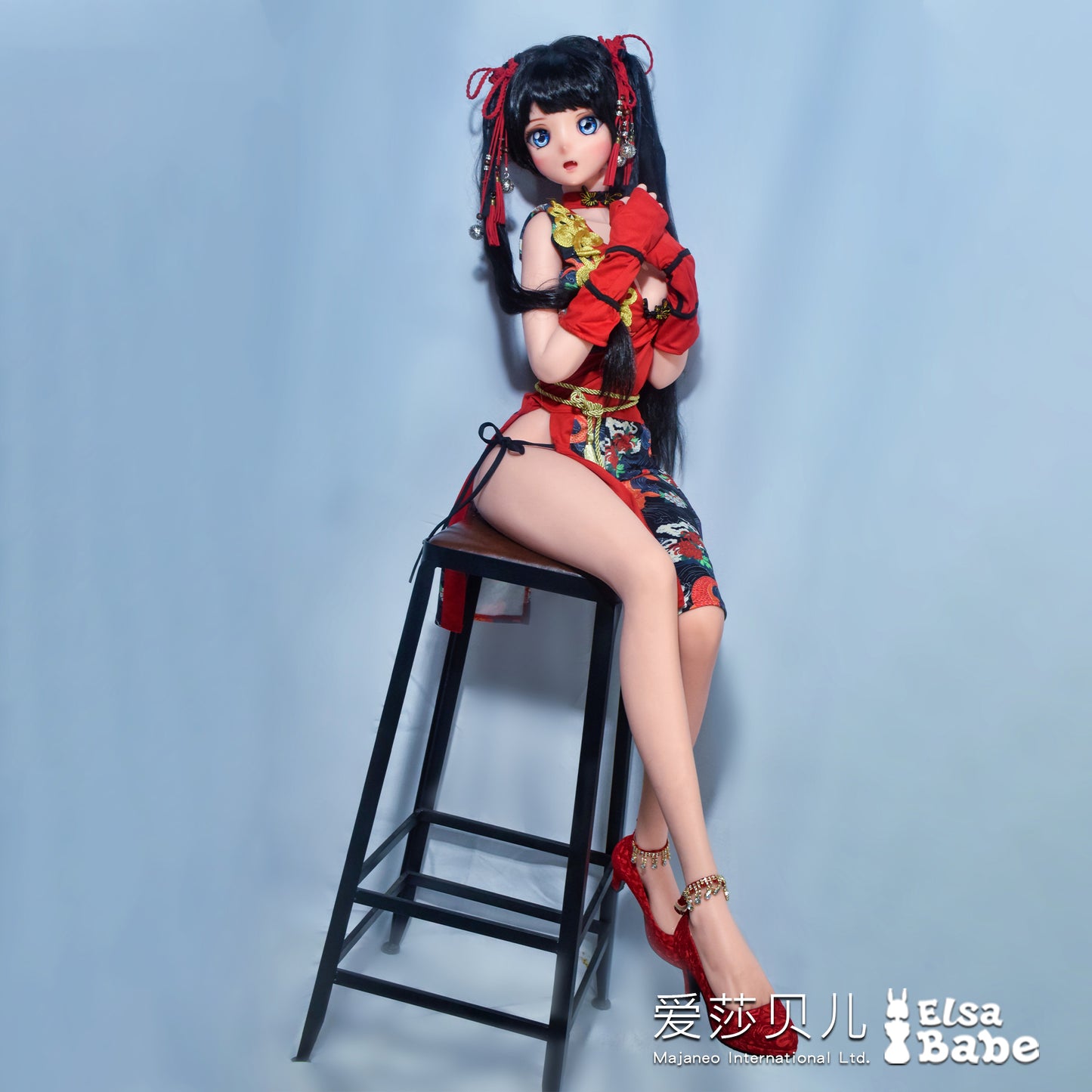 ElsaBabe 125cm Anime Doll Platinum Silicone Love Doll Adult Toy With Metal Skeleton, Kurai Chiaki