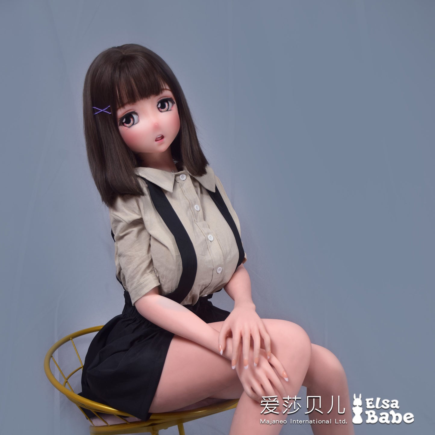 ElsaBabe 148 cm Anime-Puppe Platin-Silikon-Sexpuppe Erotisches Spielzeug mit Metallskelett, Furukawa Natsuki