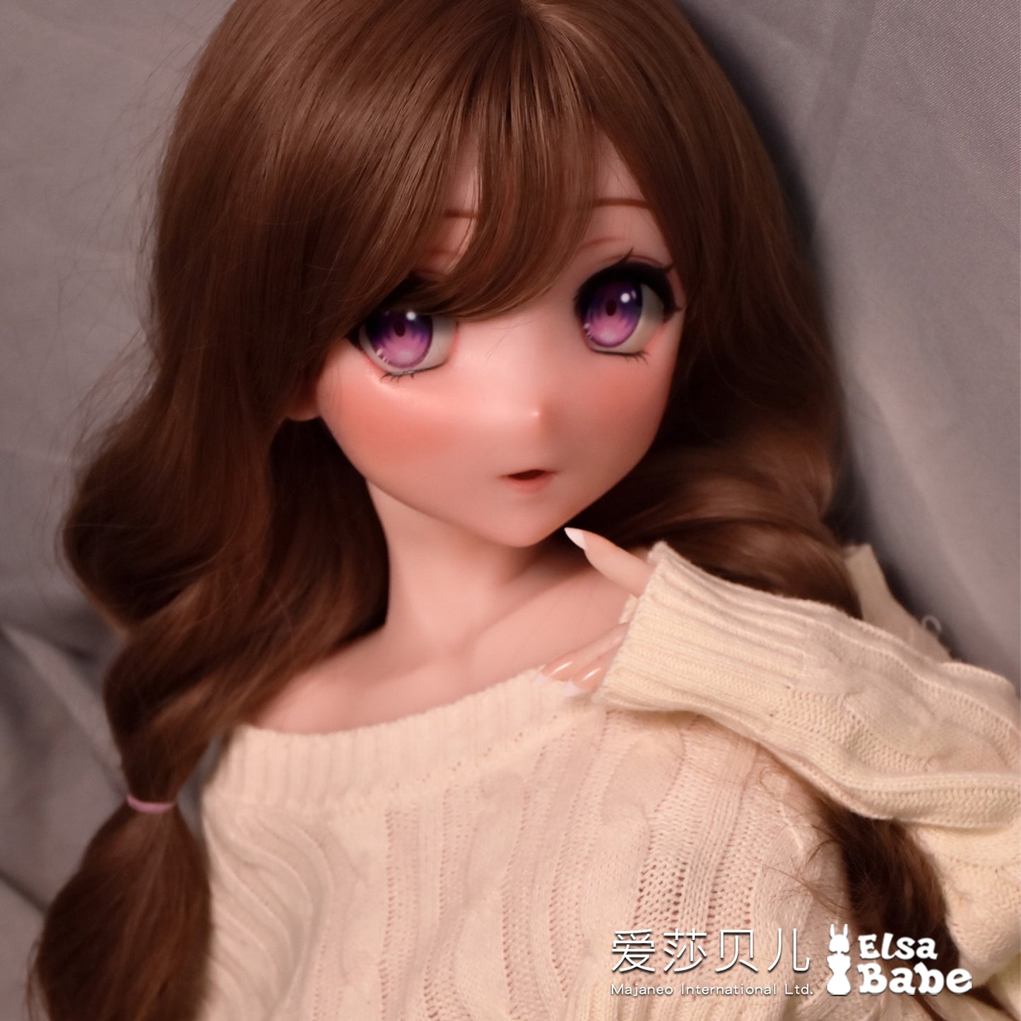 ElsaBabe 70cm Torso Anime Doll Platinum Silicone Love Doll Adult Toy With Metal Skeleton, Yokotani Yukiko