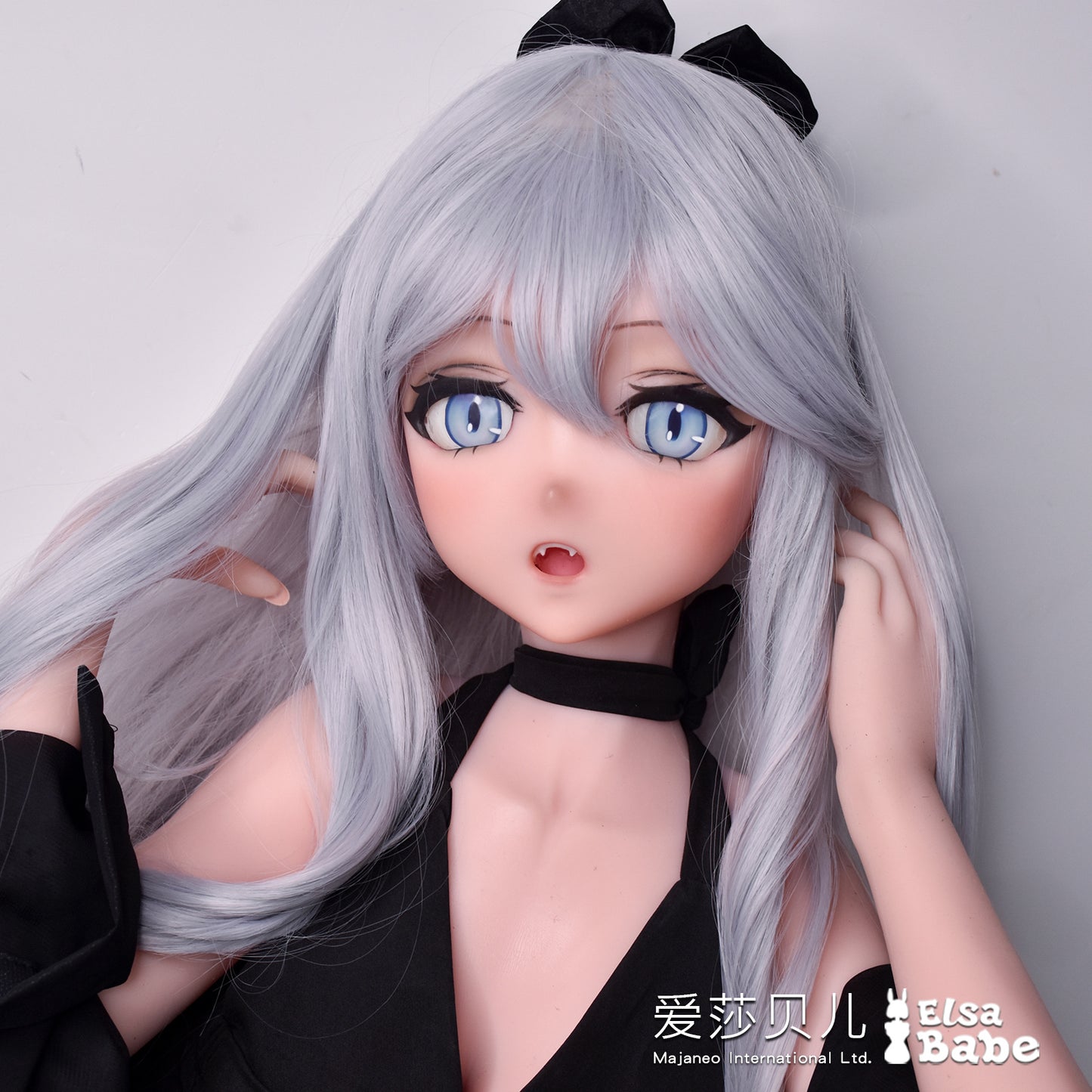 ElsaBabe Anime Doll Head Platinum Silicone Love Doll Heads Only, Hayakawa Saaya