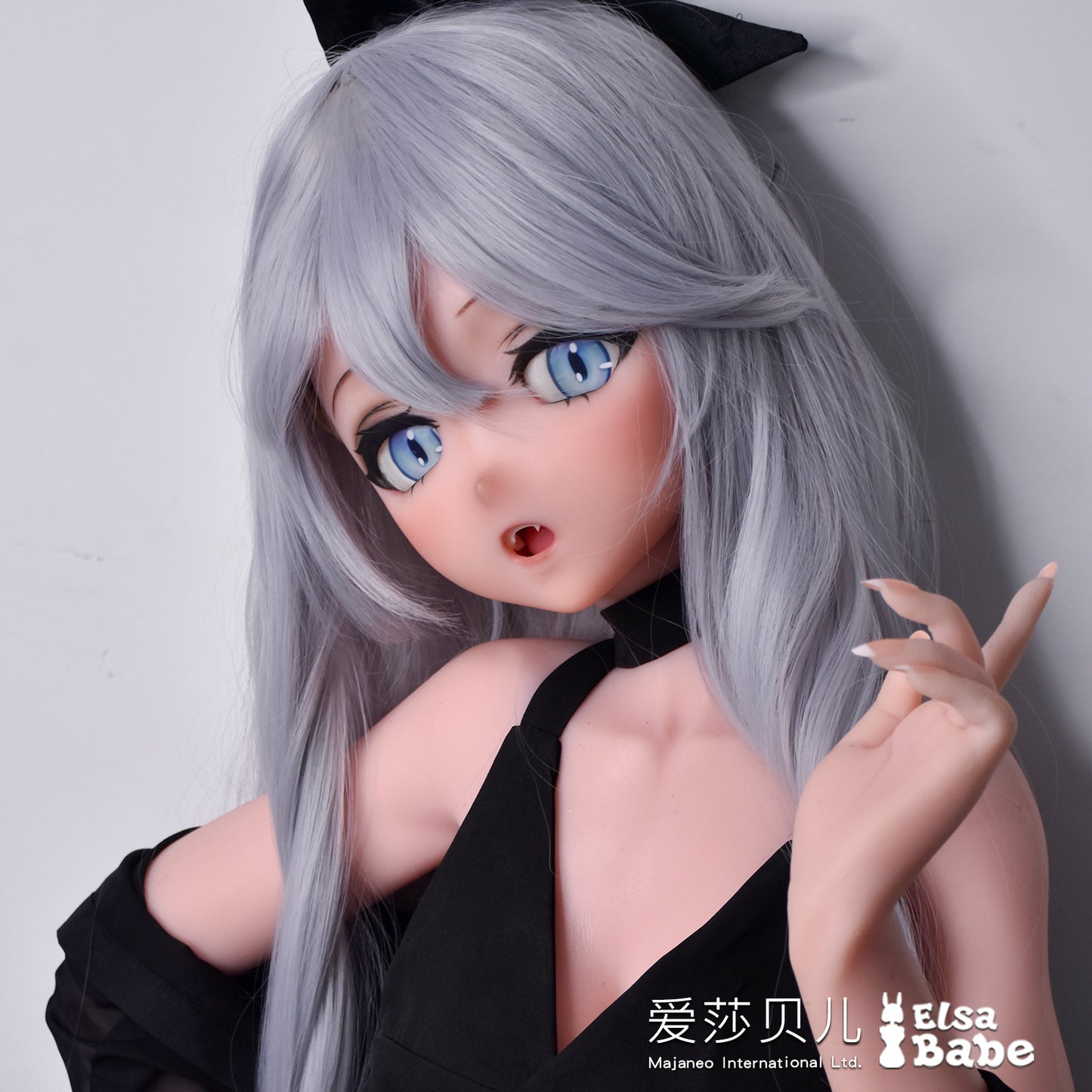 ElsaBabe Anime Doll Head Platinum Silicone Love Doll Heads Only, Hayakawa Saaya