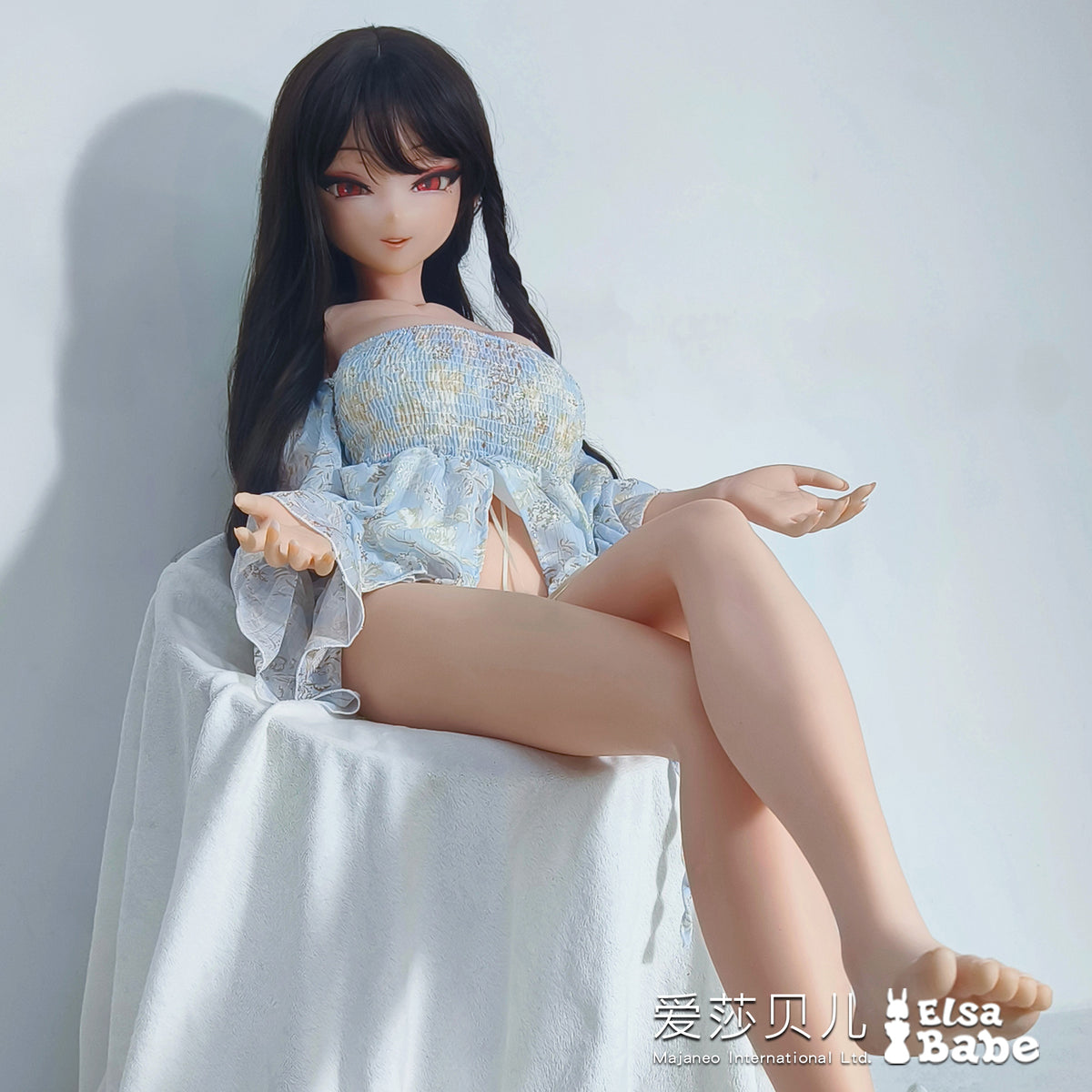 ElsaBabe 148 cm Anime-Puppe Platin-Silikon-Sexpuppe Erotisches Spielzeug mit Metallskelett, Furukawa Natsuki