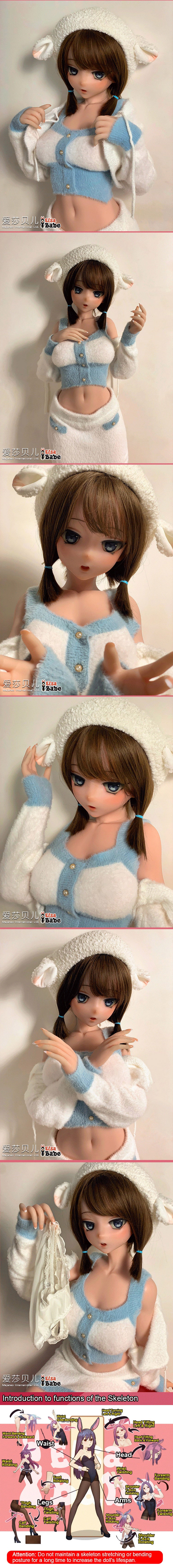 ElsaBabe 148cm Anime Doll Platinum Silicone Sex Doll Erotic Toy With Metal Skeleton, Furukawa Natsuki