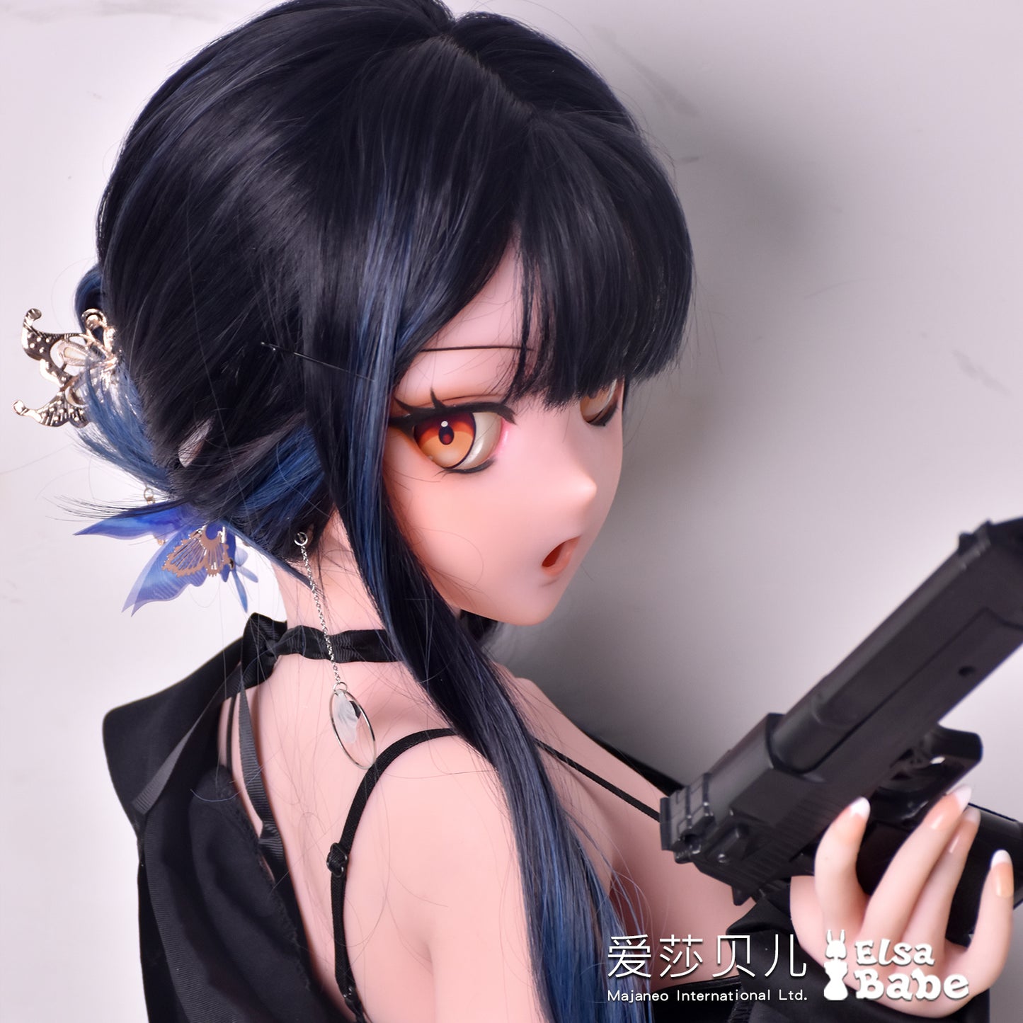 ElsaBabe 140cm Anime Doll Platinum Silicone Love Doll Adult Toy With Metal Skeleton, Hosokawa Hitomi