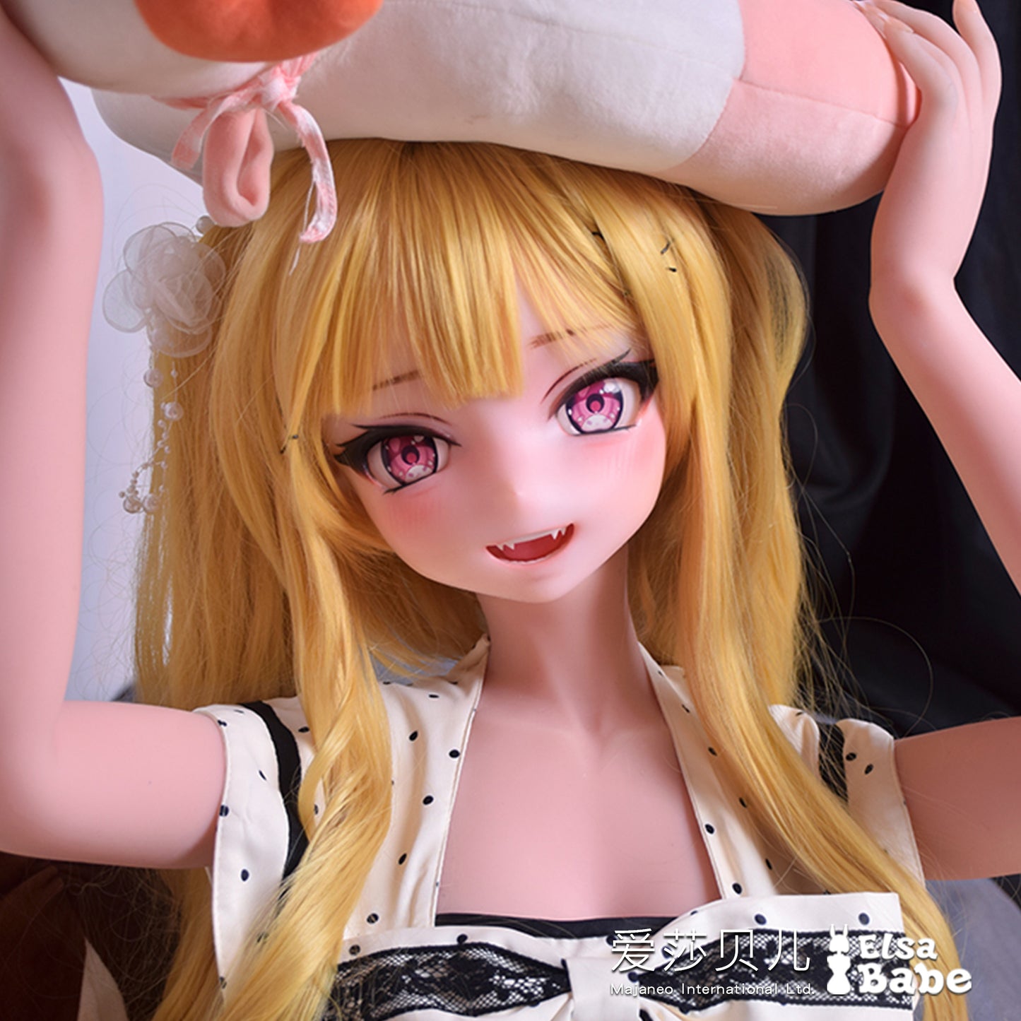 ElsaBabe 70cm Torso Anime Doll Platinum Silicone Love Doll Adult Toy With Metal Skeleton, Chikano Mari