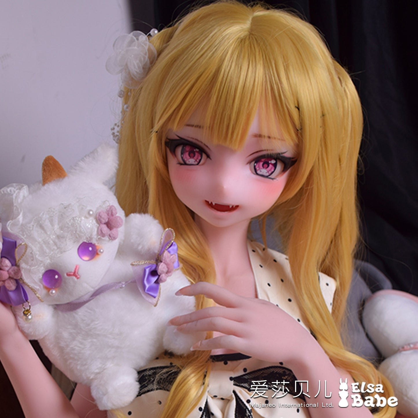 ElsaBabe 70cm Torso Anime Doll Platinum Silicone Love Doll Adult Toy With Metal Skeleton, Chikano Mari