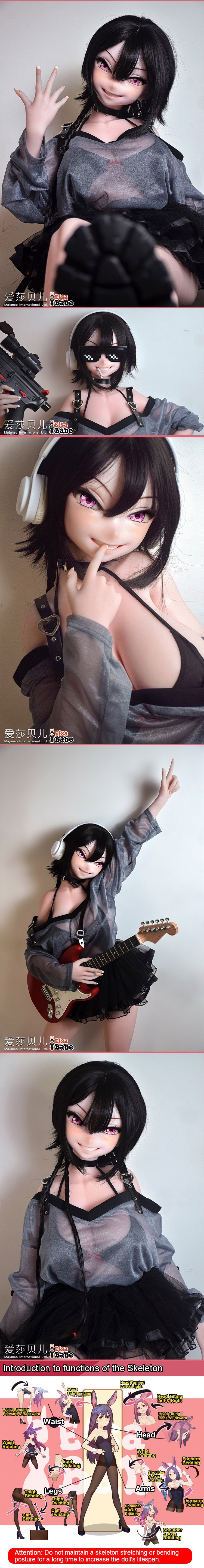 ElsaBabe 148cm Anime Doll Platinum Silicone Love Doll Adult Toy With Metal Skeleton, Takizawa Kanna