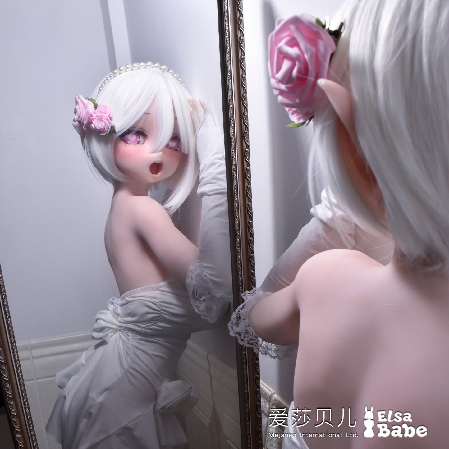 ElsaBabe 125cm Anime Doll Platinum Silicone Love Doll Adult Toy With Metal Skeleton, Asaka Moeri