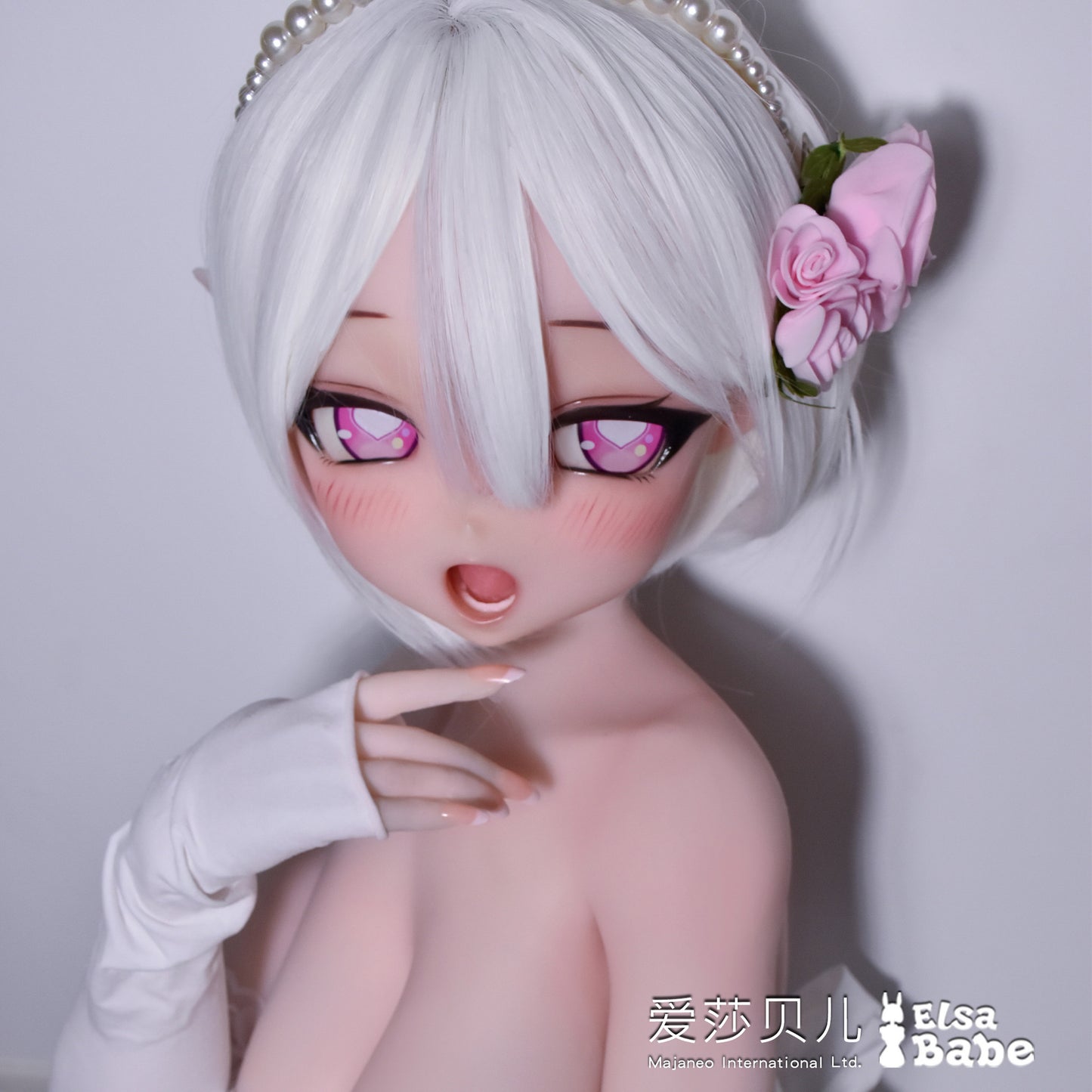 ElsaBabe 125cm Anime Doll Platinum Silicone Love Doll Adult Toy With Metal Skeleton, Asaka Moeri