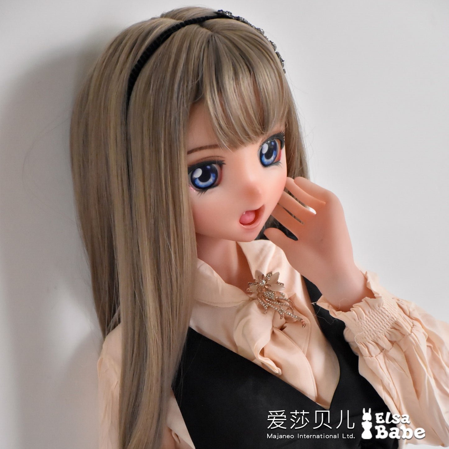 ElsaBabe 102cm Anime Doll Platinum Silicone Love Doll Adult Toy With Metal Skeleton, Koizumi Nene