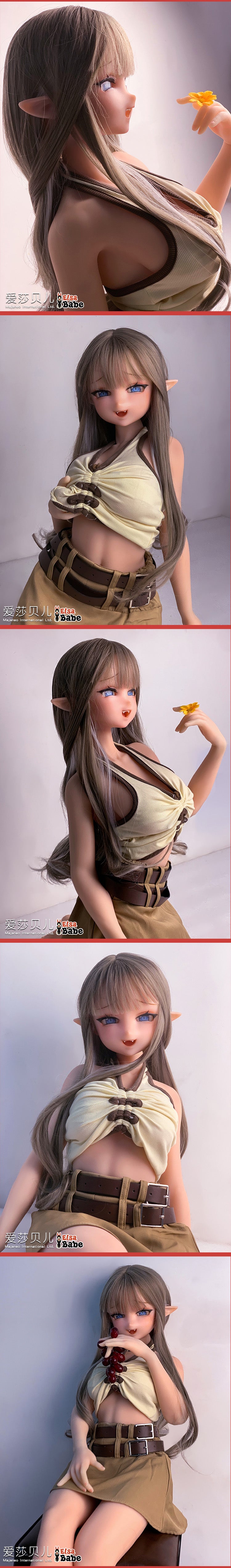 ElsaBabe 102cm Anime Doll Platinum Silicone Love Doll Adult Toy With Metal Skeleton, Ijuuin Mai