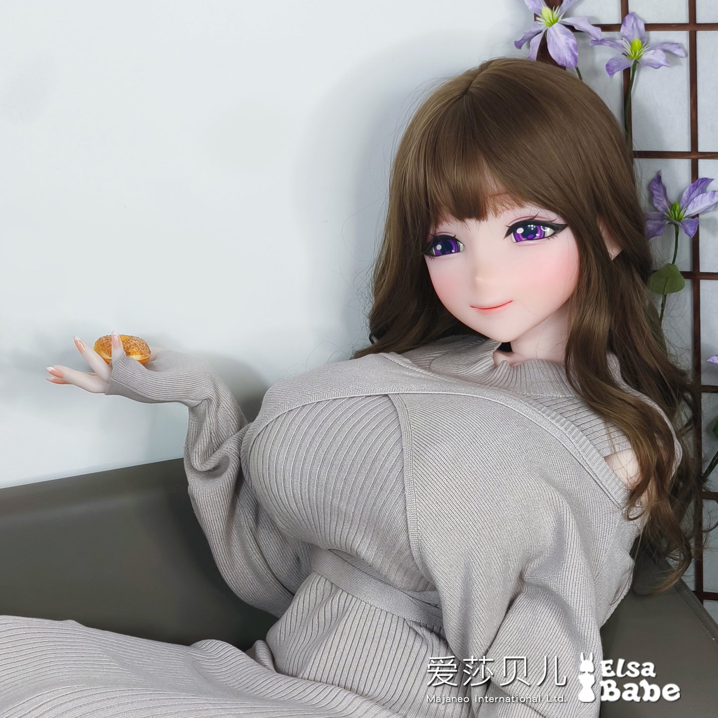 ElsaBabe 148 cm Anime-Puppe Platin-Silikon-Sexpuppe Erotisches Spielzeug mit Metallskelett, Furukawa Natsuki