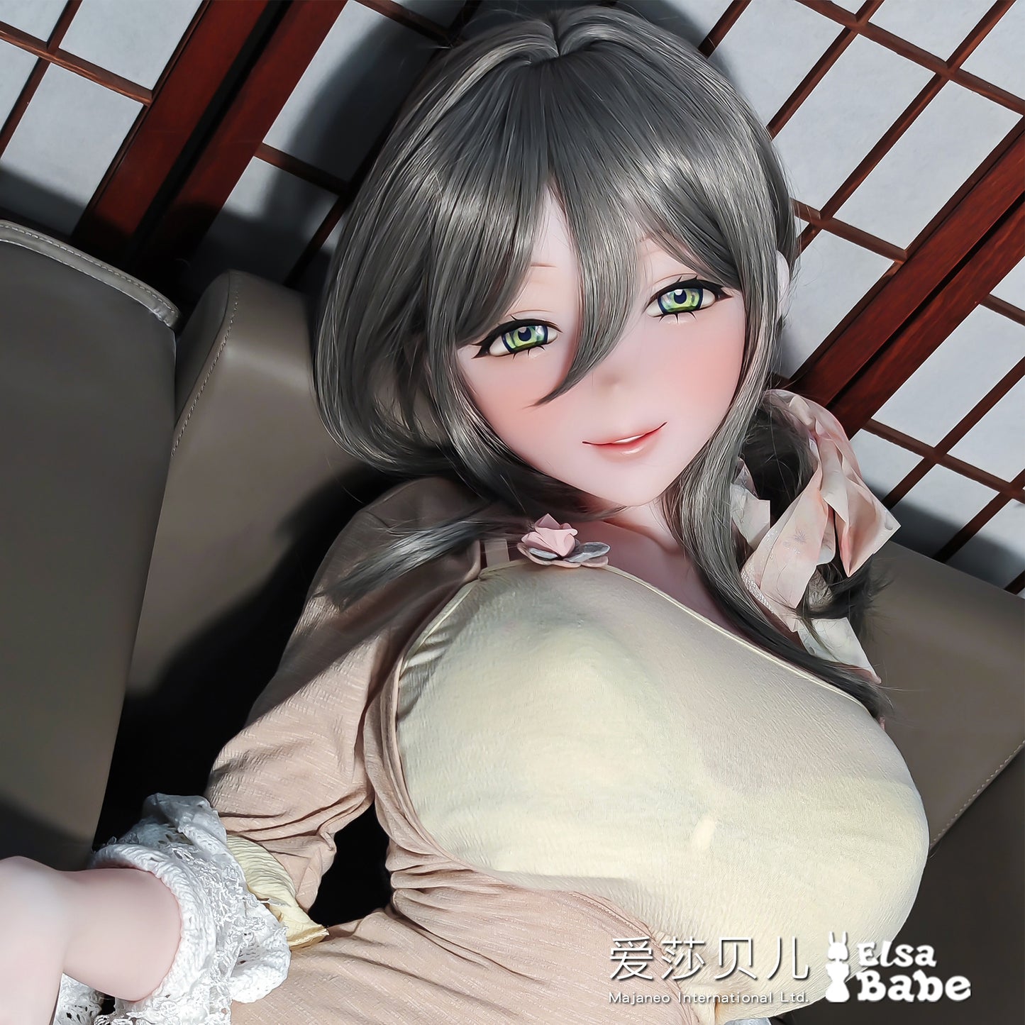 ElsaBabe 148 cm Anime-Puppe Platin-Silikon-Sexpuppe Erotisches Spielzeug mit Metallskelett, Furukawa Natsuki