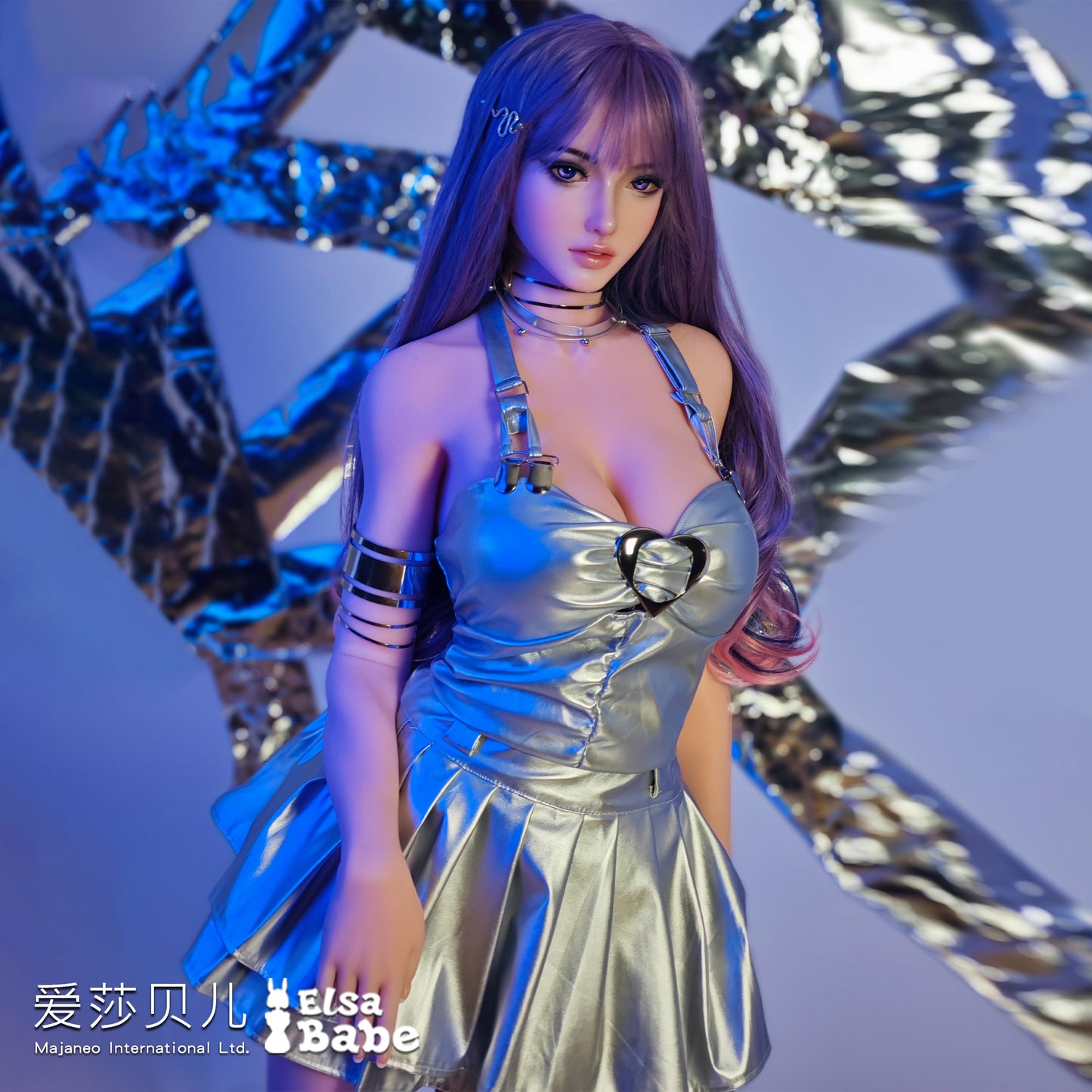 ElsaBabe 70cm Torso ACG Doll Platinum Silicone Love Doll Adult Toy With Metal Skeleton, Sakai Yuriko