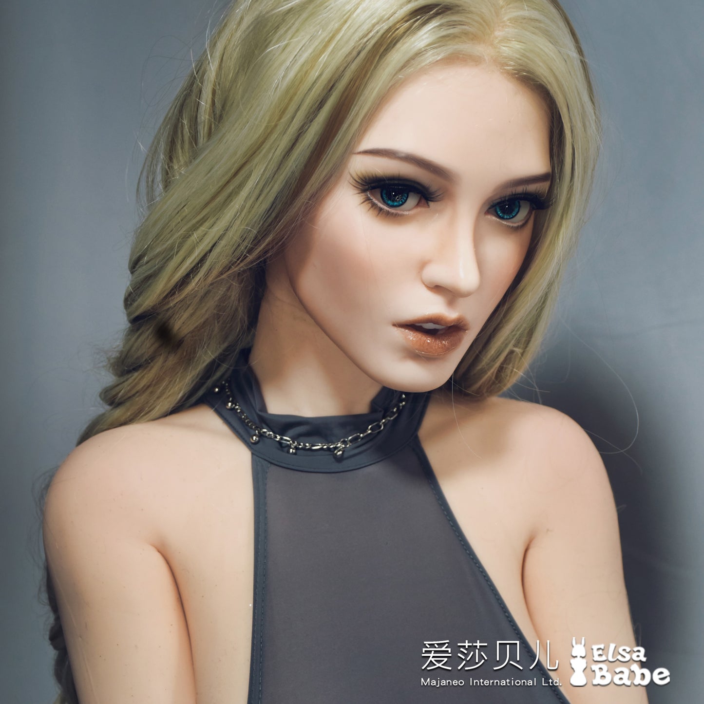 ElsaBabe 83cm Torso ACG Doll Platinum Silicone Love Doll Adult Toy With Metal Skeleton, Olivia Smith