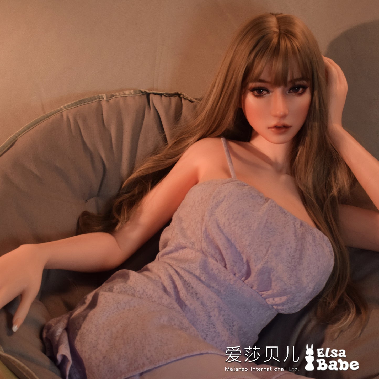 ElsaBabe 83cm Torso ACG Doll Platinum Silicone Love Doll Adult Toy With Metal Skeleton, Sasaki Azusa