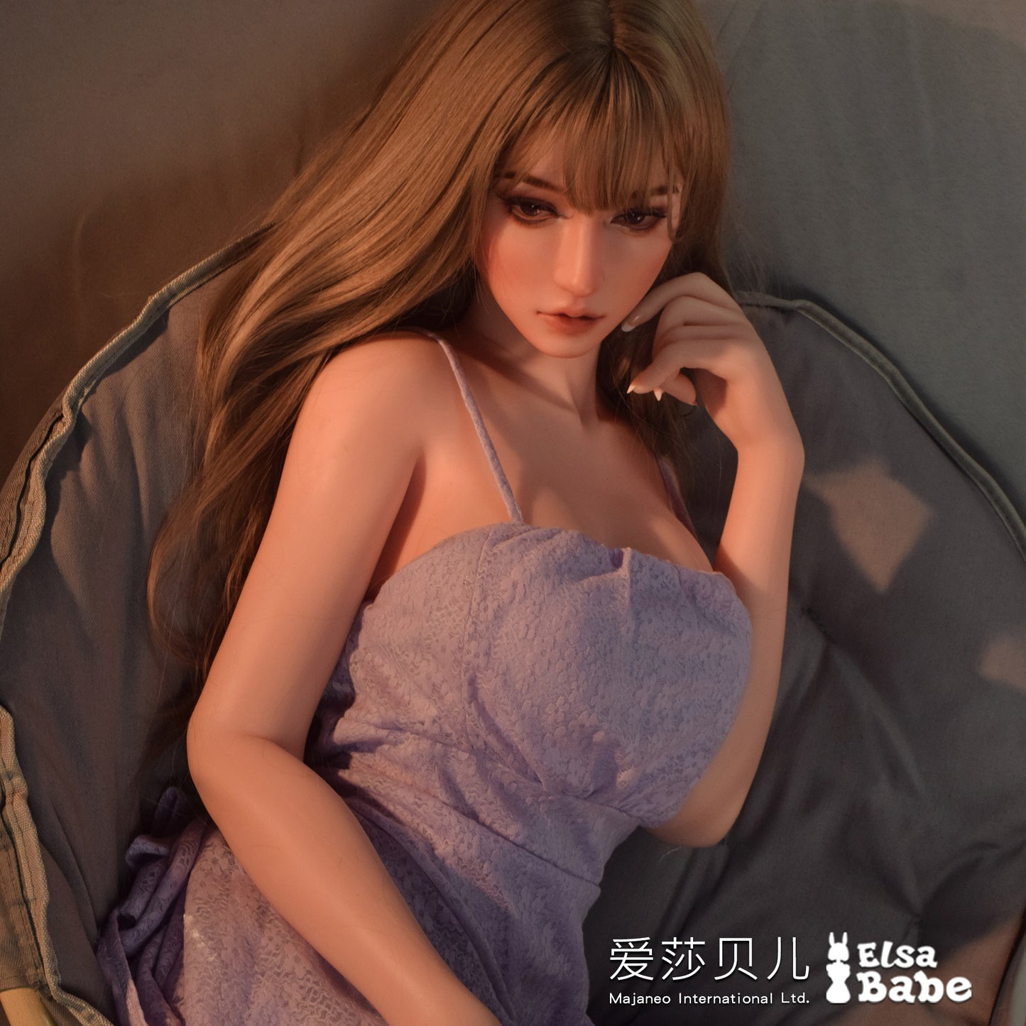 ElsaBabe 83cm Torso ACG Doll Platinum Silicone Love Doll Adult Toy With Metal Skeleton, Sasaki Azusa