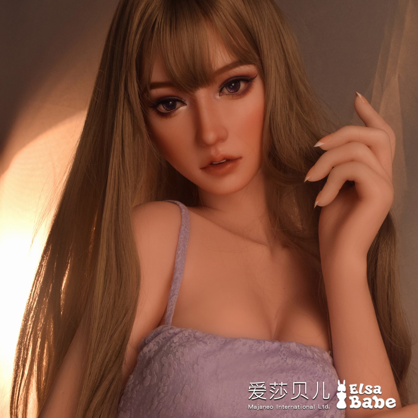 ElsaBabe 83cm Torso ACG Doll Platinum Silicone Love Doll Adult Toy With Metal Skeleton, Sasaki Azusa