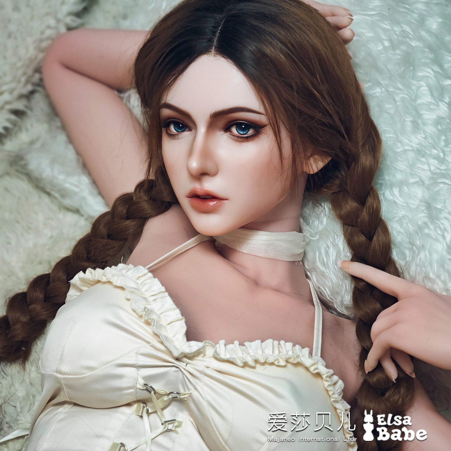 ElsaBabe 148 cm Anime-Puppe Platin-Silikon-Sexpuppe Erotisches Spielzeug mit Metallskelett, Furukawa Natsuki