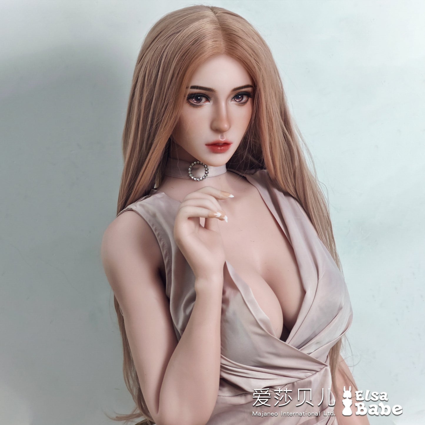 ElsaBabe 83cm Torso ACG Doll Platinum Silicone Love Doll Adult Toy With Metal Skeleton, Ikeda Anna