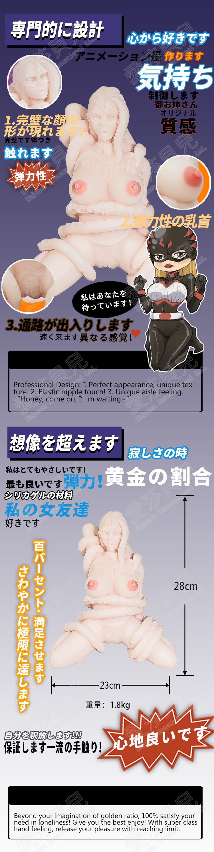 ElsaBabe Adult Male Stroker Silicone Masturbator Love-toys Entity Love-doll Night Warrior