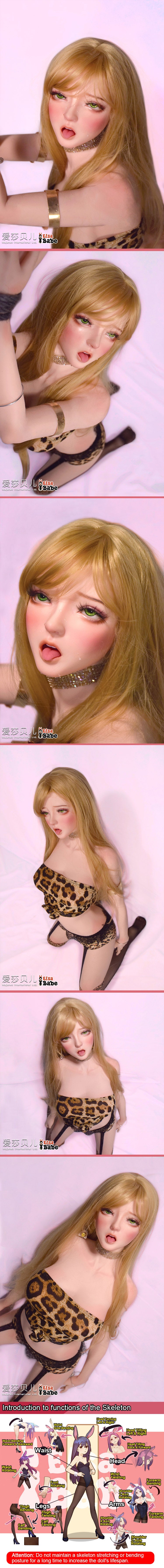 ElsaBabe 148 cm Anime-Puppe Platin-Silikon-Sexpuppe Erotisches Spielzeug mit Metallskelett, Furukawa Natsuki