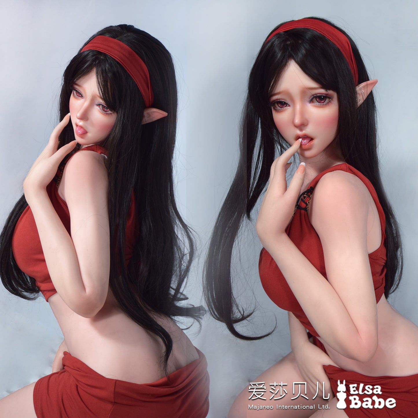 ElsaBabe 70cm Torso ACG Doll Platinum Silicone Love Doll Adult Toy With Metal Skeleton, Sakuma Hanasaki