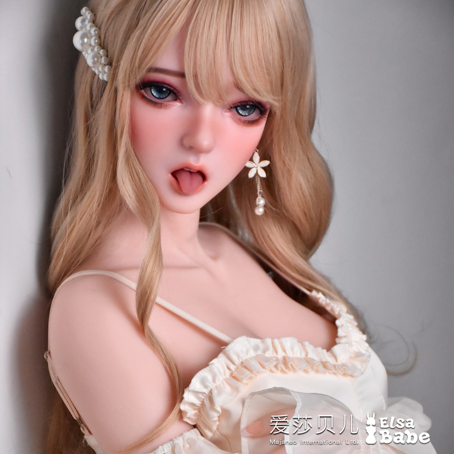 ElsaBabe 83cm Torso ACG Doll Platinum Silicone Love Doll Adult Toy With Metal Skeleton, Hoshino Kanami