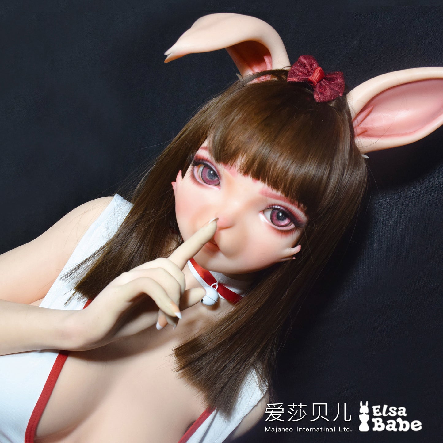 ElsaBabe ACG Doll Head Platinum Silicone Love Doll Heads Only, Aida Rina