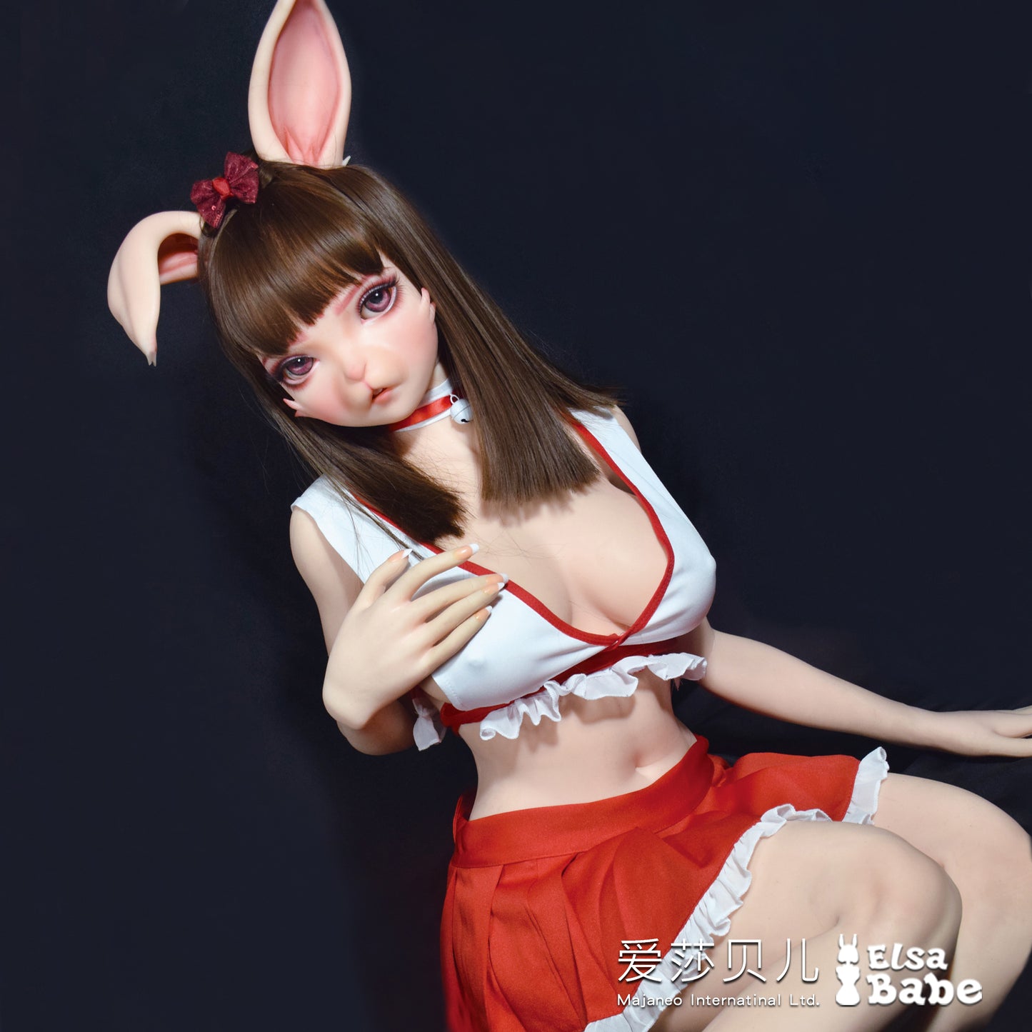 ElsaBabe ACG Doll Head Platinum Silicone Love Doll Heads Only, Aida Rina