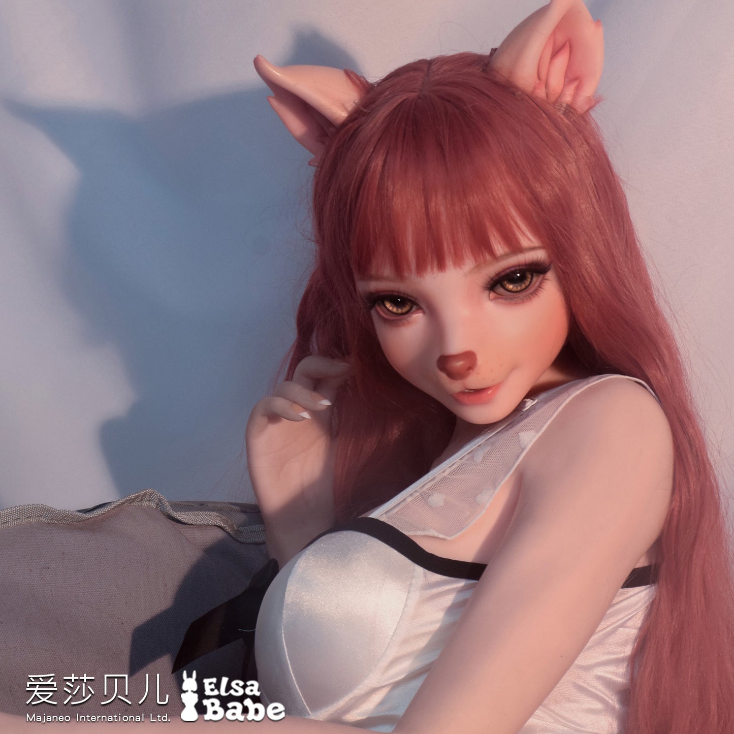 ElsaBabe 125cm Animorphic Doll Platinum Silicone Love Doll Adult Toy With Metal Skeleton, Inujima Haruko