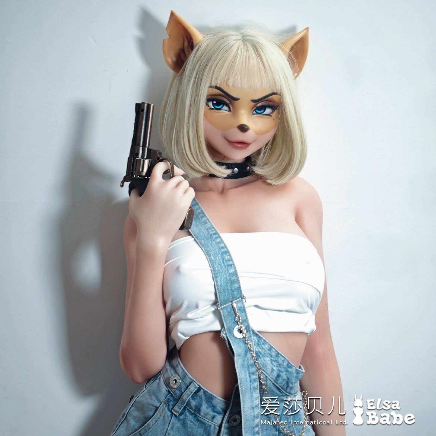 ElsaBabe 160cm Animorphic Doll Platinum Silicone Love Doll Adult Toy With Metal Skeleton, Zana Fox