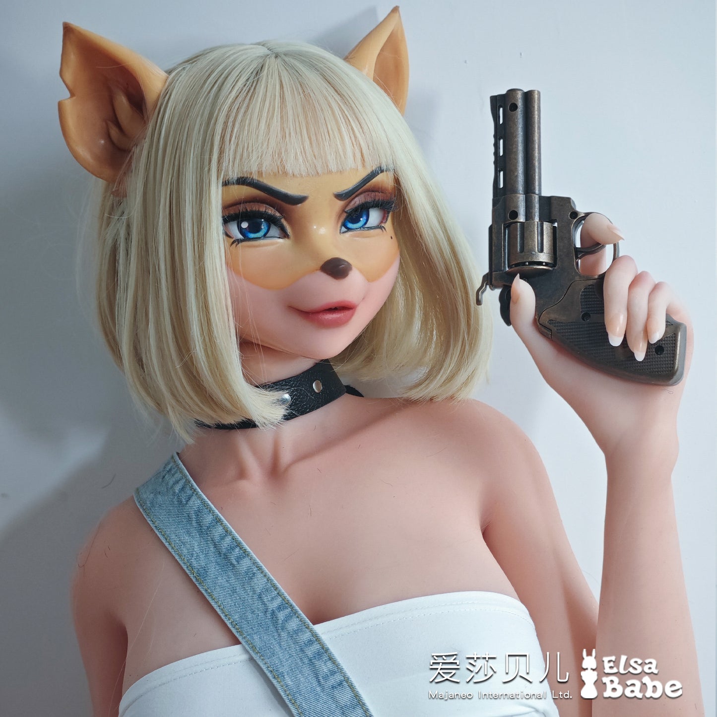 ElsaBabe 160cm Animorphic Doll Platinum Silicone Love Doll Adult Toy With Metal Skeleton, Zana Fox