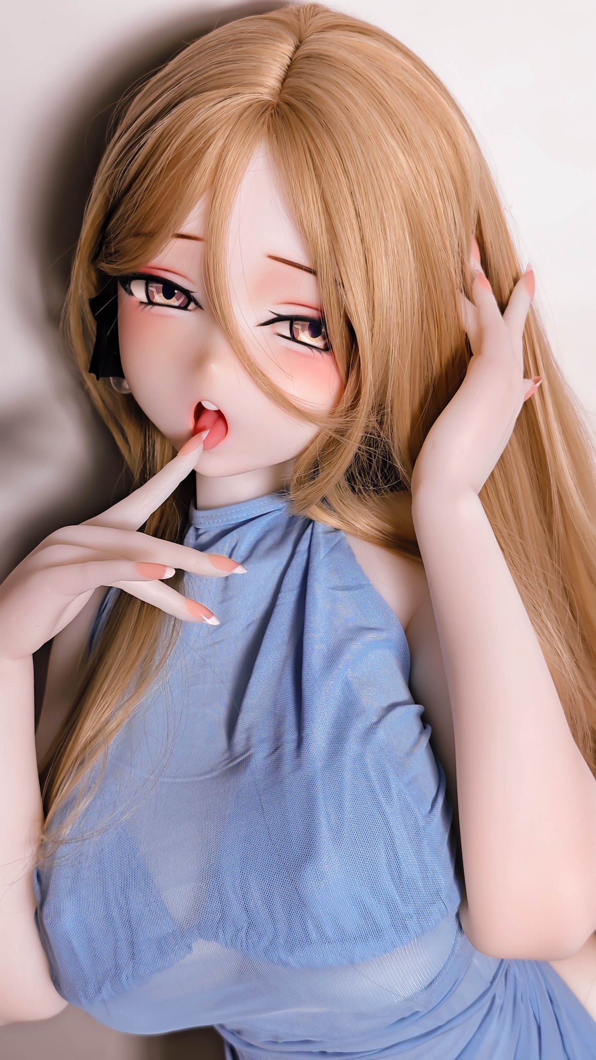 ElsaBabe 148 cm Anime-Puppe Platin-Silikon-Sexpuppe Erotisches Spielzeug mit Metallskelett, Furukawa Natsuki
