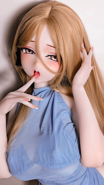 ElsaBabe 148 cm Anime-Puppe Platin-Silikon-Sexpuppe Erotisches Spielzeug mit Metallskelett, Furukawa Natsuki
