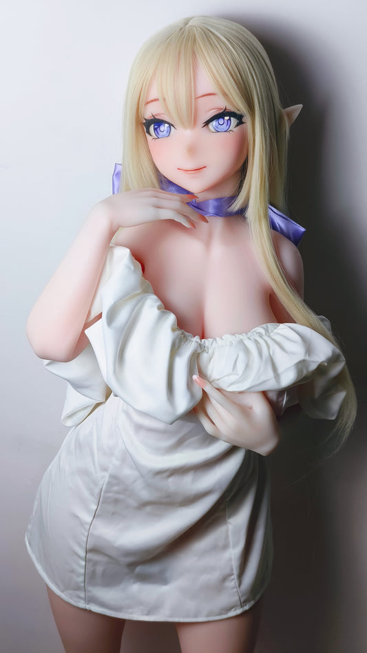 ElsaBabe 148 cm Anime-Puppe Platin-Silikon-Sexpuppe Erotisches Spielzeug mit Metallskelett, Furukawa Natsuki