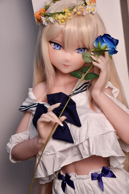 ElsaBabe 148 cm Anime-Puppe Platin-Silikon-Sexpuppe Erotisches Spielzeug mit Metallskelett, Furukawa Natsuki